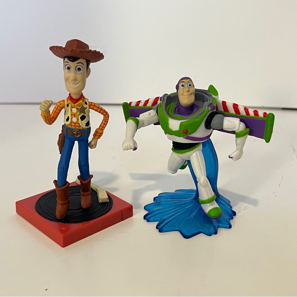 5/$25 Disney Pixar Jakks Pacific Buzz Lightyear & Woody Figures Topper Toy Story